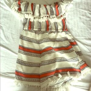 Cute off the shoulder romper!